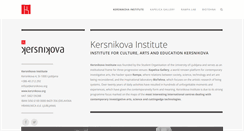Desktop Screenshot of kersnikova.org